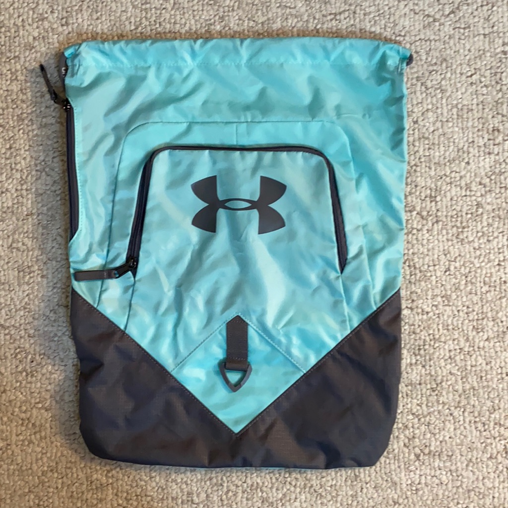 Under Armor Blue Polyester Backpack Euc